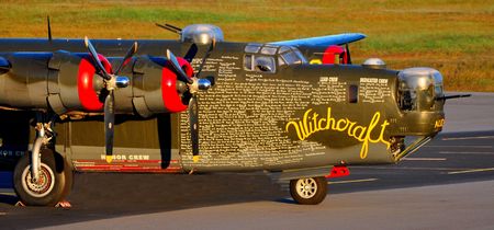 Chesterfield County Airport, October 23, 2010, Collingwoood Foundation B24 aircraft displayのeditorial素材