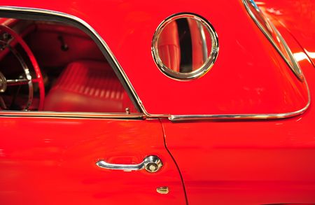 Keystone antique tractor museum, November 9, 2010, side view of vintage sports carのeditorial素材