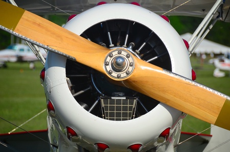 wood aircraft propeller and radial engine