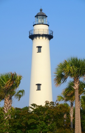 St. Simon Island, GA, May 28, 2011, Lighthouse のeditorial素材