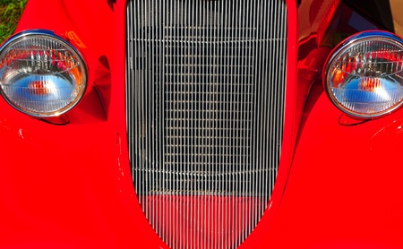 antique auto front viewの写真素材