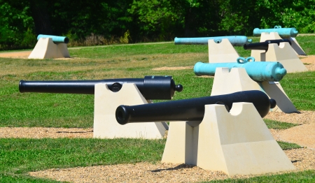 civil war cannonsの写真素材