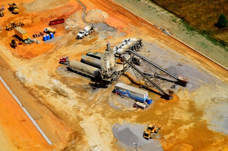 aerial view of commercial building projectのeditorial素材