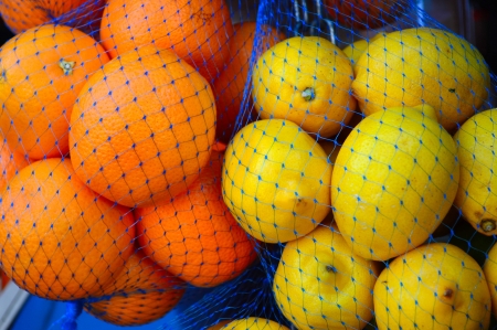 oranges and lemonsの写真素材