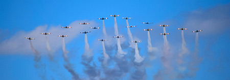 aircraft in formation