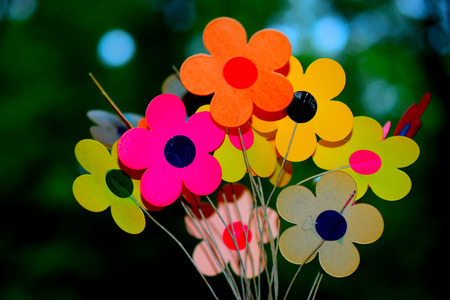 paper flowersの写真素材