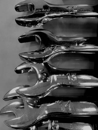 Set of open end wrenched