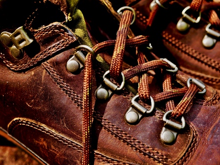 Hiking bootsの写真素材