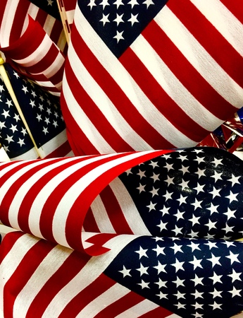 United States flagsの写真素材