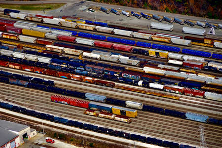 railroad yardのeditorial素材