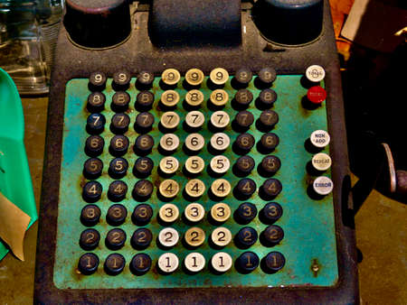 vintage  mechanical adding machine