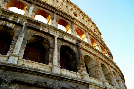 Colosseum in Rome, Italy. Colosseum is one of the main tourist attractions in Rome.