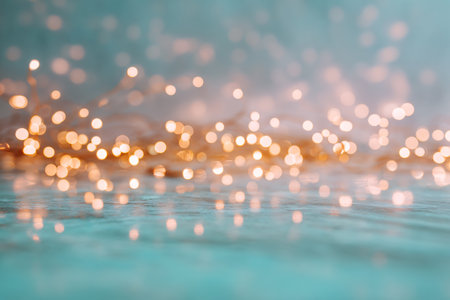 Abstract bokeh light background. Christmas and New Year concept.の素材