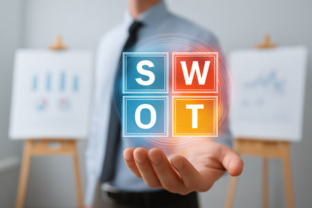 SWOT - Software as a Service (SEO) concept.の素材