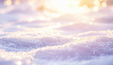 Winter background with snowflakes and bokeh. Winter backgroundの素材