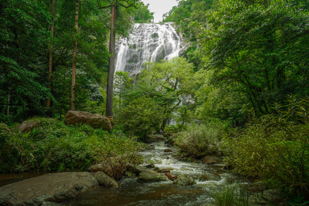 khong lan waterfall at national park nothern thailandの写真素材