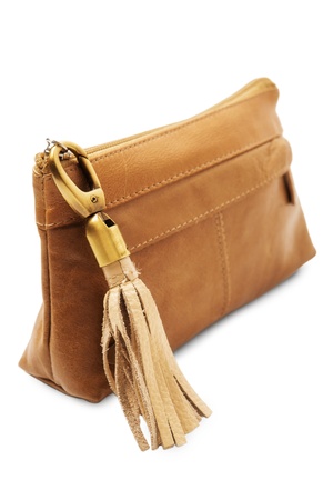 Brown handbagの写真素材