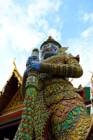 Giant of Wat pha keaw (Temple)の写真素材