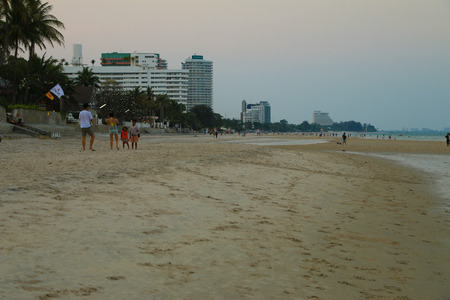 Hua hin beachの写真素材