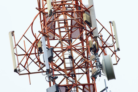 Satellite pillar base station.Satellite dish,Signal telecommunication base station