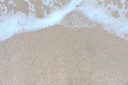 Wave sea on the beach on evening time-PMY beach rayong Thailand