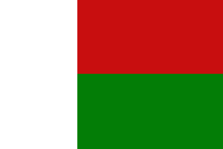 Madagascar flag ,original and simple Madagascar flagの写真素材
