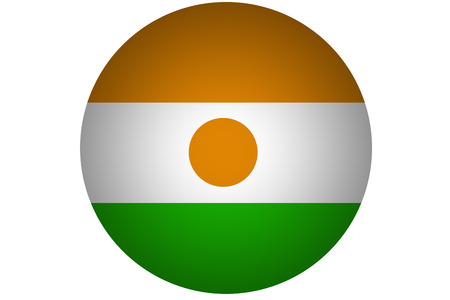 3D Niger flag ,Niger national flag illustration symbol.の写真素材
