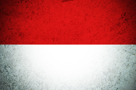 INDONESIA flag ,Original and simple Indonesia flagの写真素材
