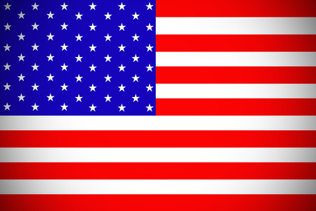 American flag ,3D USA national flag illustration symbol.の写真素材