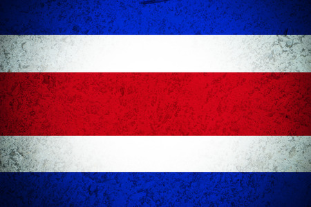 Costa Rica flag ,Original and simple Coata Rica flagの写真素材