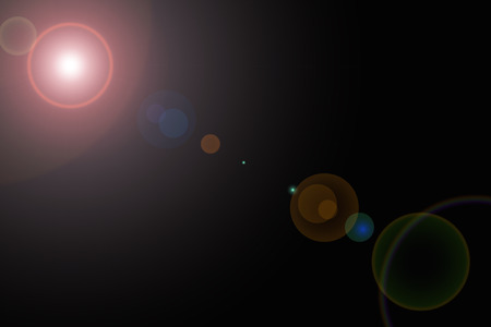 Sun light effect on the black color background ,Sun light illustration background