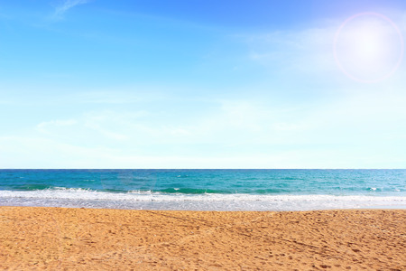 Beautiful sea under the afternoon sun lightの写真素材