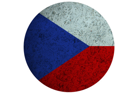 Czech republic flag ,3D Czech republic national flag illustration symbol.の写真素材