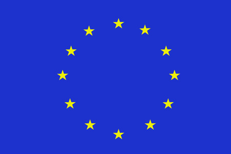 European Union flag ,3D European Union national flag illustration symbolの写真素材