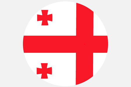 Georgia flag ,3D Georgia national flag illustration symbol.の写真素材