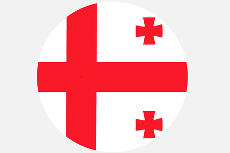 Georgia flag ,3D Georgia national flag illustration symbol.の写真素材