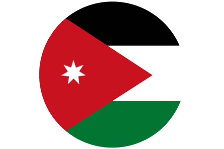 Jordan flag ,3D Jordan national flag illustration symbol.の写真素材