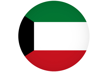 Kuwait flag ,3D Kuwait national flag illustration symbol.の写真素材