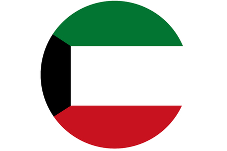 Kuwait flag ,3D Kuwait national flag illustration symbol.の写真素材