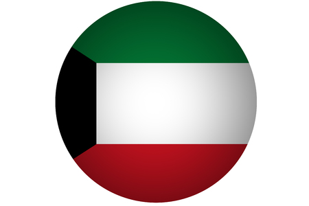 Kuwait flag ,3D Kuwait national flag illustration symbol.の写真素材