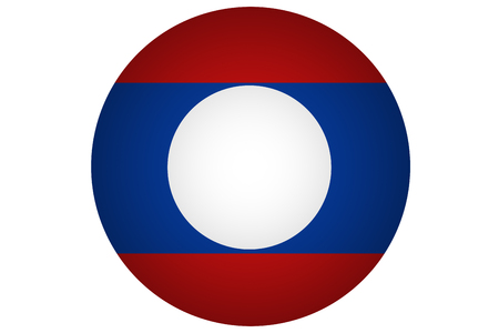 Laos flag ,3D Laos national flag illustration symbol.の写真素材