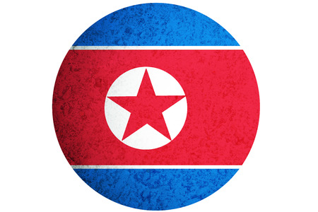 North Korea flag ,3D North Korea national flag illustration symbol.の写真素材