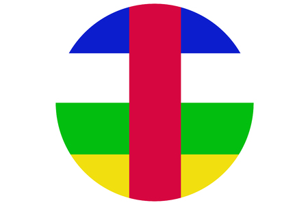 Central African Republic flag ,3D Central African flag illustration symbol.の写真素材