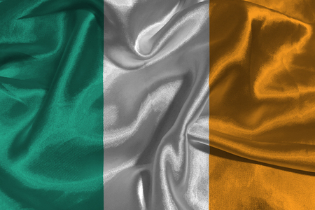 Ireland flag 3D illustration symbol. ,original and simple Ireland Nation flagの写真素材