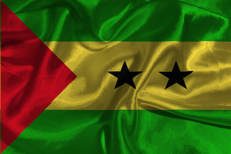 Sao Tome and Principe flag 3D illustration symbolの写真素材