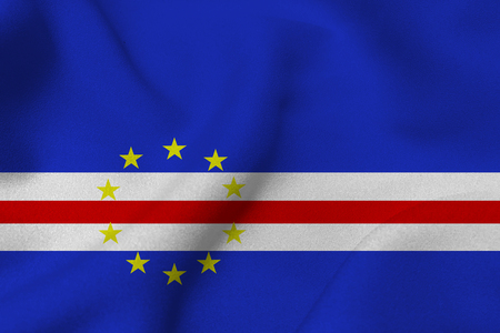 Cape verde flag ,3D Cape verde national flag 3D illustration symbolの写真素材