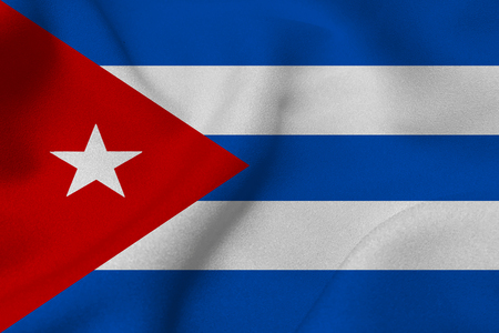 Cuba flag ,Cuba national flag 3D illustration symbol.の写真素材