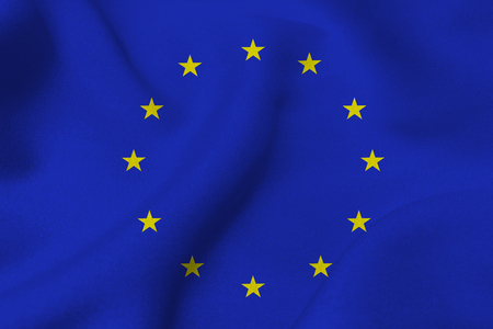 European Union flag ,3D European Union national flag 3D illustration symbolの写真素材