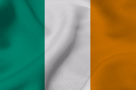 Ireland flag 3D illustration symbol ,original and simple Ireland Nation flagの写真素材