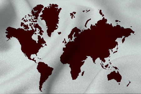 World map on the white background ,Earth map  3D illustration symbolの写真素材